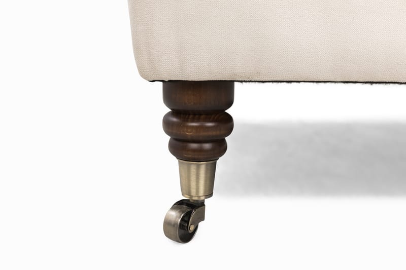 Jalkarahi Chester Deluxe Neliö 70 cm Sametti - Beige - Huonekalut - Tuoli & nojatuoli - Jakkara & jalkarahi - Rahi
 - Chesterfield-rahi