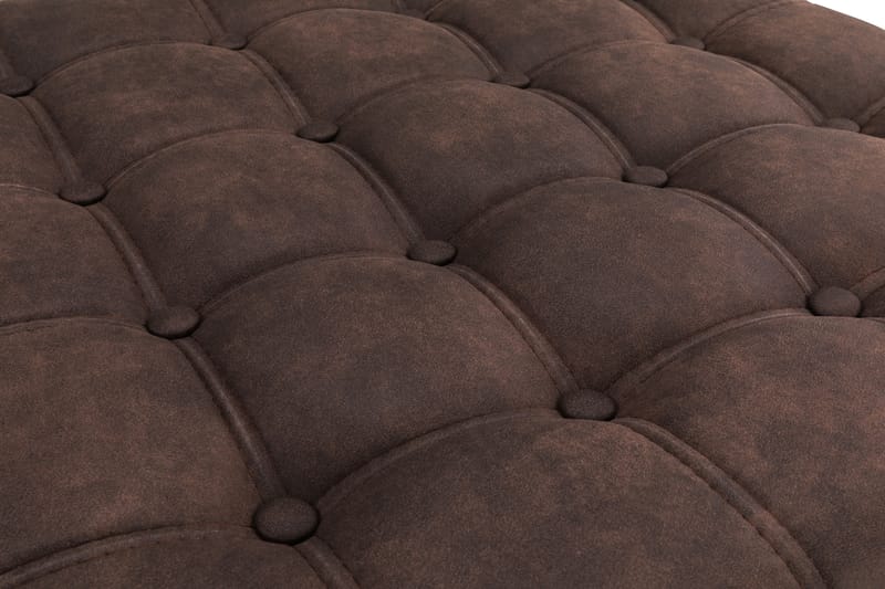 Jalkarahi Chester Deluxe Neliö 70 cm Vintage - Tummanruskea - Huonekalut - Tuoli & nojatuoli - Jakkara & jalkarahi - Rahi
 - Chesterfield-rahi