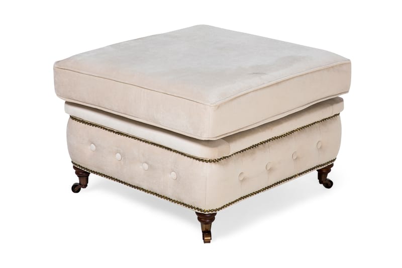 Jalkarahi Chester Deluxe Sametti - Beige - Chesterfield-rahi - Rahi