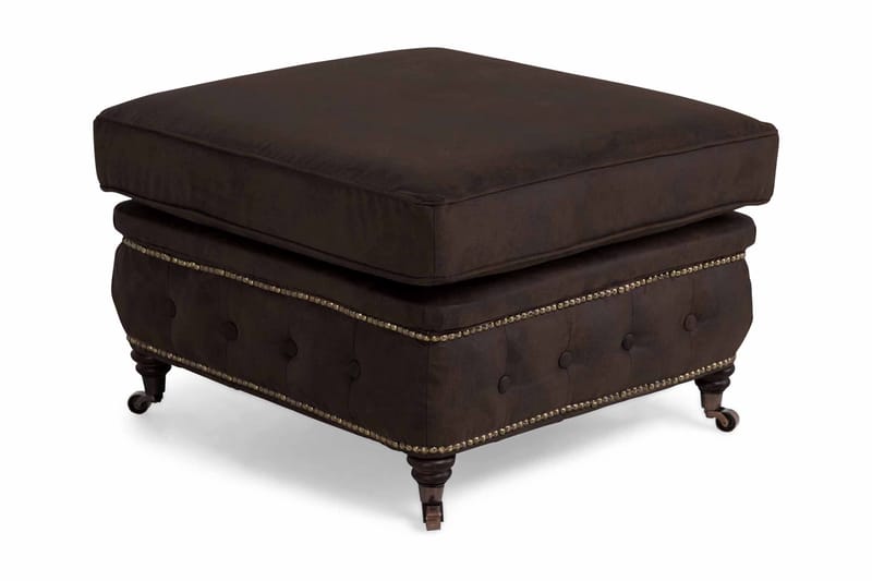Jalkarahi Chester Deluxe Vintage - Tummanruskea - Huonekalut - Tuoli & nojatuoli - Jakkara & jalkarahi - Rahi
 - Chesterfield-rahi