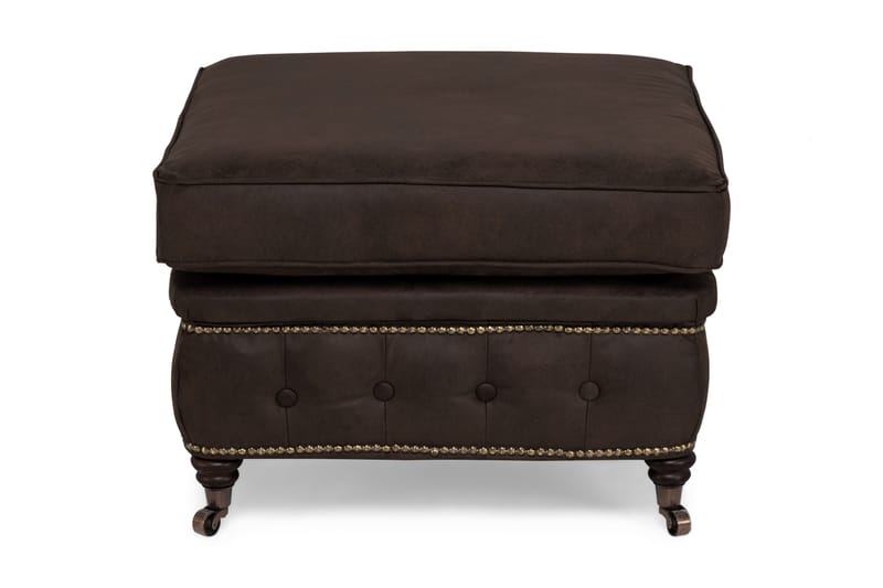 Jalkarahi Chester Deluxe Vintage - Tummanruskea - Huonekalut - Tuoli & nojatuoli - Jakkara & jalkarahi - Rahi
 - Chesterfield-rahi