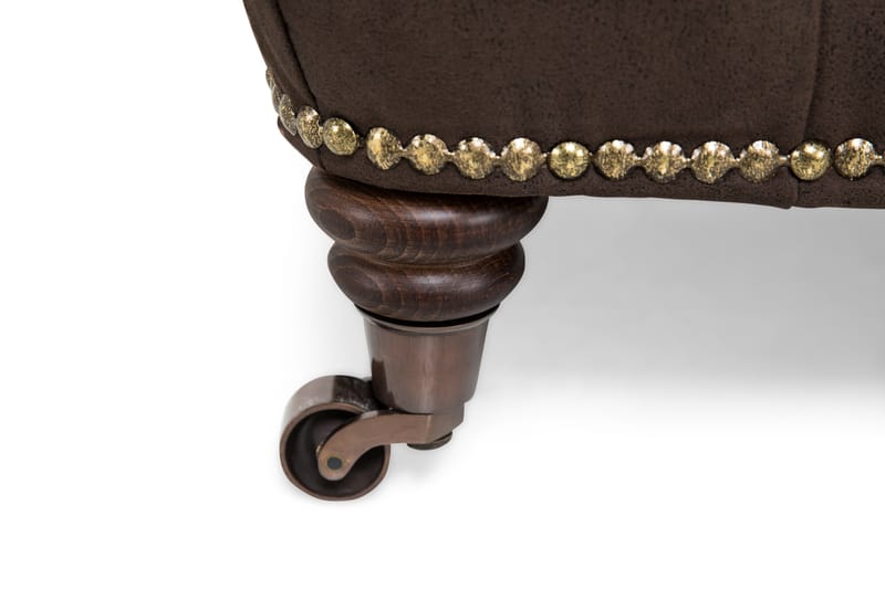 Jalkarahi Chester Deluxe Vintage - Tummanruskea - Huonekalut - Tuoli & nojatuoli - Jakkara & jalkarahi - Rahi
 - Chesterfield-rahi