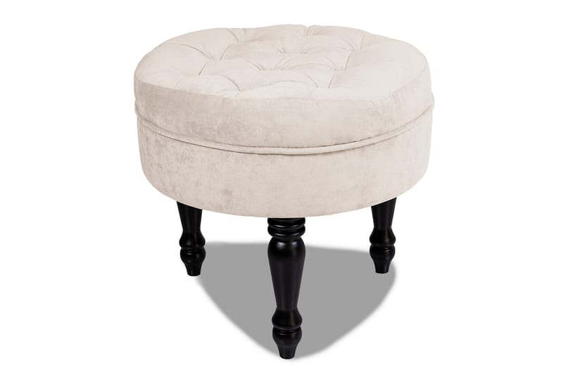 Jalkarahi Chester Ludovic 50 cm Pyöreä - Beige - Huonekalut - Tuoli & nojatuoli - Jakkara & jalkarahi - Rahi
 - Chesterfield-rahi