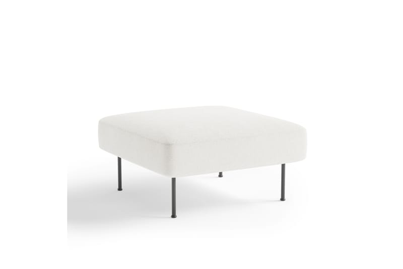Jalkarahi Delorse 80 cm Neliö - Valkoinen - Huonekalut - Tuoli & nojatuoli - Jakkara & jalkarahi - Rahi