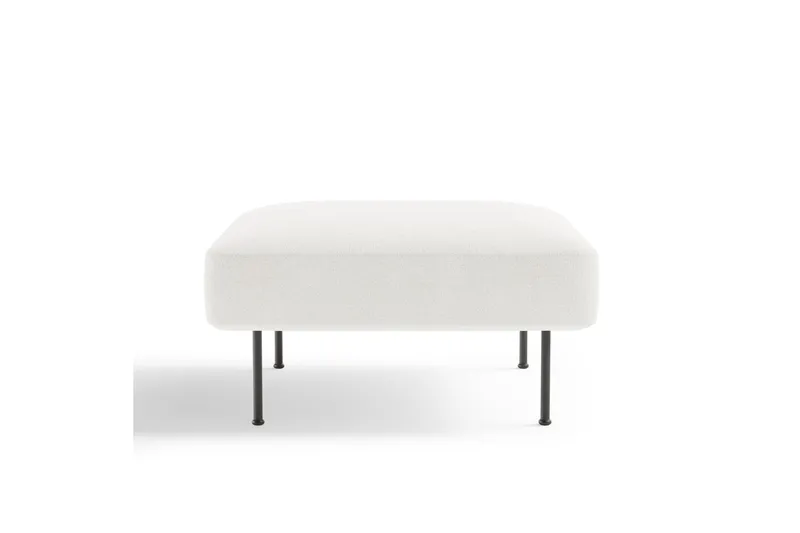 Jalkarahi Delorse 80 cm Neliö - Valkoinen - Huonekalut - Tuoli & nojatuoli - Jakkara & jalkarahi - Rahi