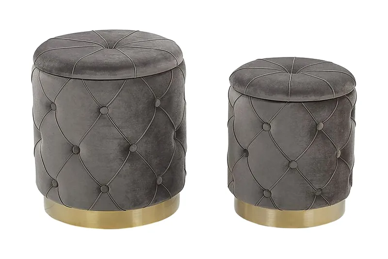 Jalkarahi Elofsrud Säilytyksellä 2-pak, Harmaa