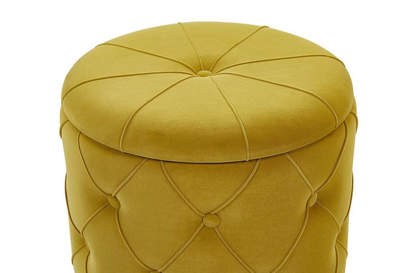 Jalkarahi Elofsrud Säilytyksellä 2-pak - Keltainen - Huonekalut - Tuoli & nojatuoli - Jakkara & jalkarahi - Rahi - Rahi säilytystilalla