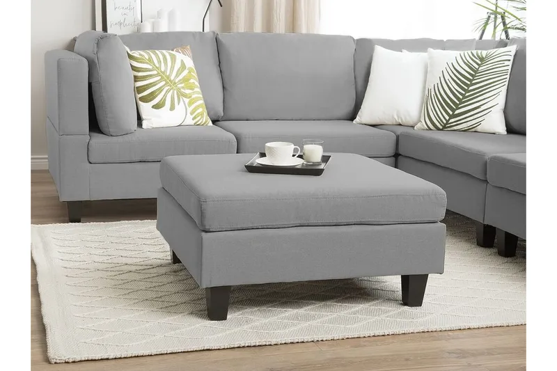 Jalkarahi Fevik 76x76 cm, Harmaa