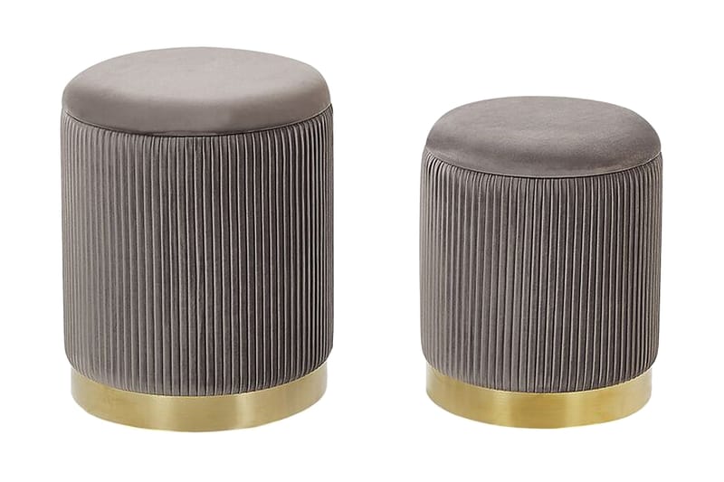 Jalkarahi Mangin säilytyksellä 2-pak, Harmaa