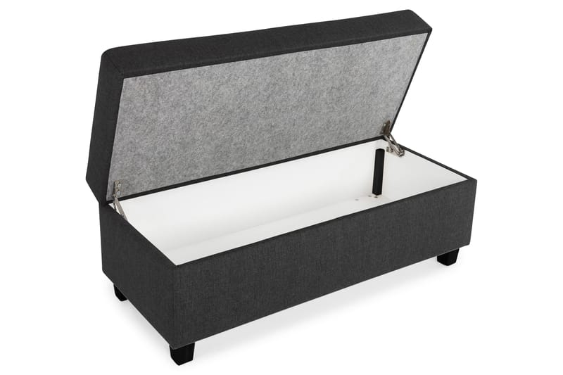 Jalkarahi Nevada säilytyksellä 120x50 - Antrasiitti - Huonekalut - Tuoli & nojatuoli - Jakkara & jalkarahi - Rahi