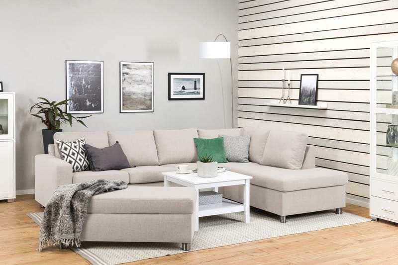 Jalkarahi Nevada säilytyksellä 120x50 - Beige - Huonekalut - Tuoli & nojatuoli - Jakkara & jalkarahi - Rahi