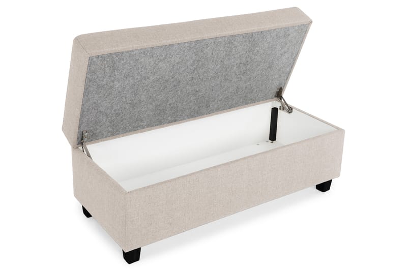 Jalkarahi Nevada säilytyksellä 120x50 - Beige - Huonekalut - Tuoli & nojatuoli - Jakkara & jalkarahi - Rahi