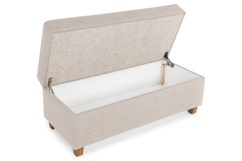 Jalkarahi Nevada säilytyksellä 120x50 - Beige - Huonekalut - Tuoli & nojatuoli - Jakkara & jalkarahi - Rahi