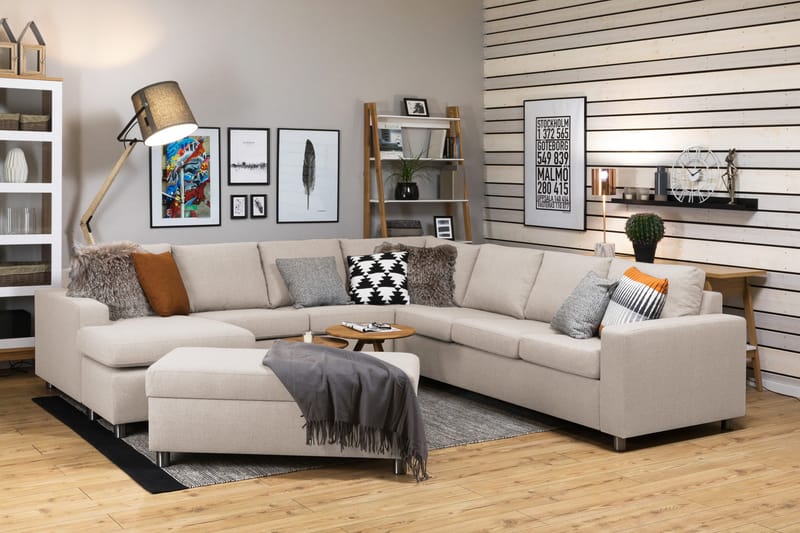 Jalkarahi Nevada säilytyksellä 120x50 - Beige - Huonekalut - Tuoli & nojatuoli - Jakkara & jalkarahi - Rahi