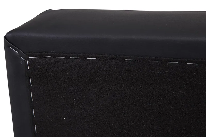 Jalkarahi Nevada säilytyksellä 120x50 - Musta Keinonahka - Huonekalut - Tuoli & nojatuoli - Jakkara & jalkarahi - Rahi