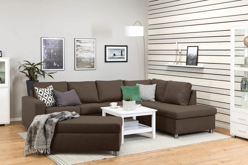 Jalkarahi Nevada säilytyksellä 120x50 - Ruskea - Huonekalut - Tuoli & nojatuoli - Jakkara & jalkarahi - Rahi