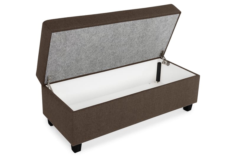 Jalkarahi Nevada säilytyksellä 120x50 - Ruskea - Huonekalut - Tuoli & nojatuoli - Jakkara & jalkarahi - Rahi