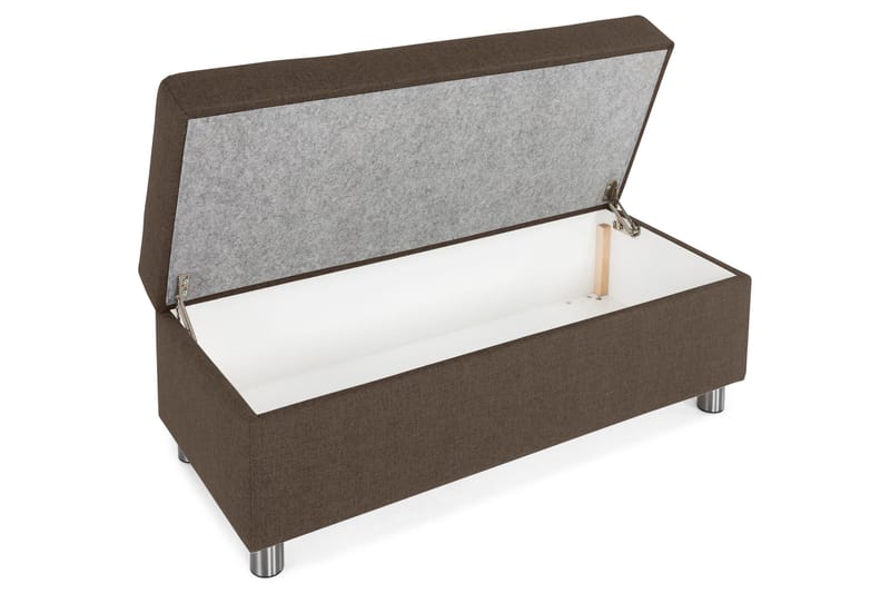 Jalkarahi Nevada säilytyksellä 120x50 - Ruskea - Huonekalut - Tuoli & nojatuoli - Jakkara & jalkarahi - Rahi