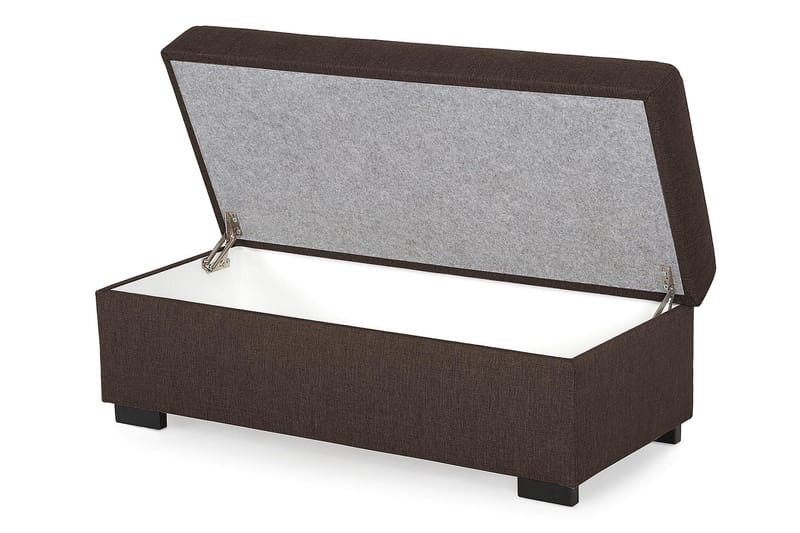 Jalkarahi Nevada säilytyksellä 120x50 - Ruskea - Huonekalut - Tuoli & nojatuoli - Jakkara & jalkarahi - Rahi