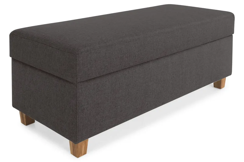 Jalkarahi Nevada säilytyksellä 120x50 - Tummanharmaa - Huonekalut - Tuoli & nojatuoli - Jakkara & jalkarahi - Rahi