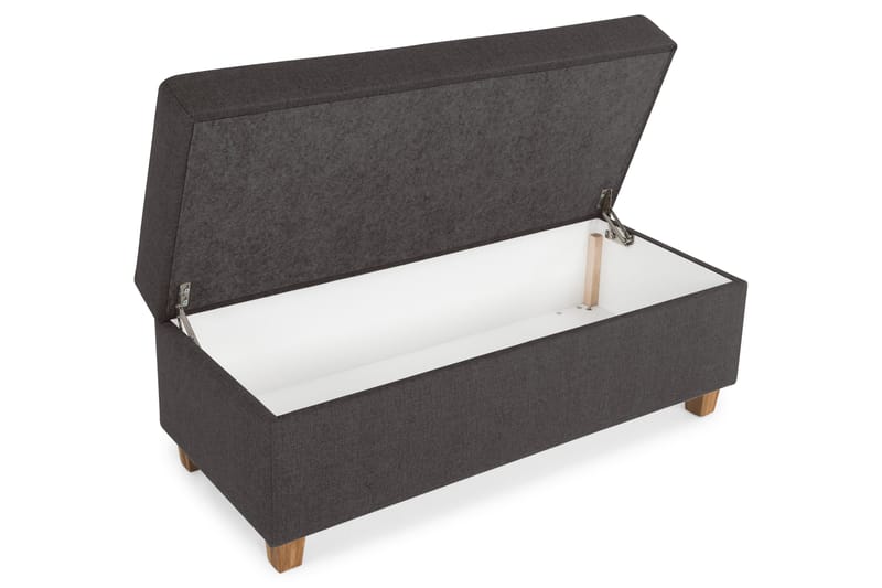 Jalkarahi Nevada säilytyksellä 120x50 - Tummanharmaa - Huonekalut - Tuoli & nojatuoli - Jakkara & jalkarahi - Rahi