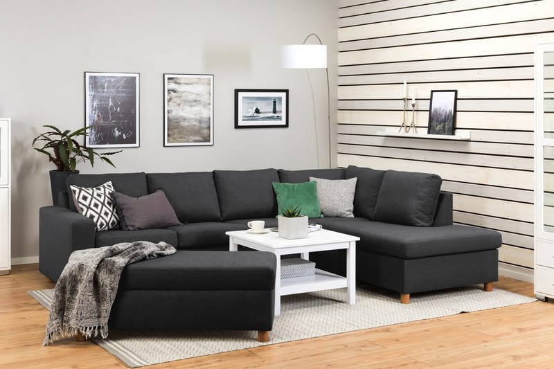 Jalkarahi Nevada säilytyksellä 120x50 - Tummanharmaa - Huonekalut - Tuoli & nojatuoli - Jakkara & jalkarahi - Rahi