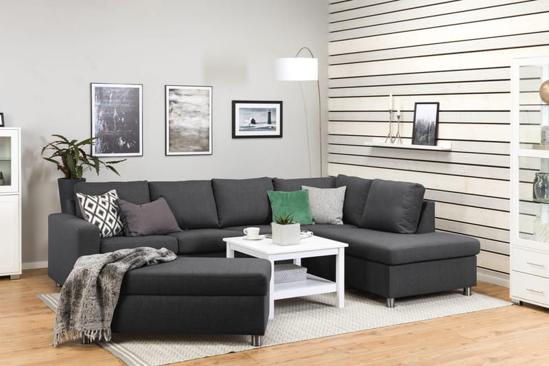 Jalkarahi Nevada säilytyksellä 120x50 - Tummanharmaa - Huonekalut - Tuoli & nojatuoli - Jakkara & jalkarahi - Rahi