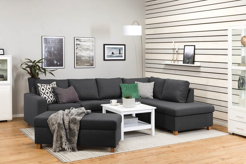 Jalkarahi Nevada säilytyksellä 120x50 - Tummanharmaa - Huonekalut - Tuoli & nojatuoli - Jakkara & jalkarahi - Rahi