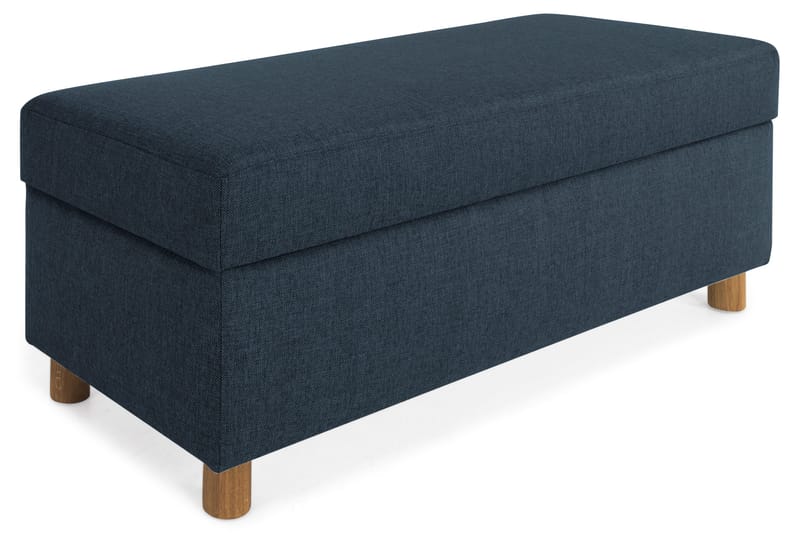 Jalkarahi Nevada säilytyksellä 120x50 - Tummansininen - Huonekalut - Tuoli & nojatuoli - Jakkara & jalkarahi - Rahi