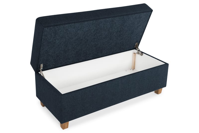 Jalkarahi Nevada säilytyksellä 120x50 - Tummansininen - Huonekalut - Tuoli & nojatuoli - Jakkara & jalkarahi - Rahi