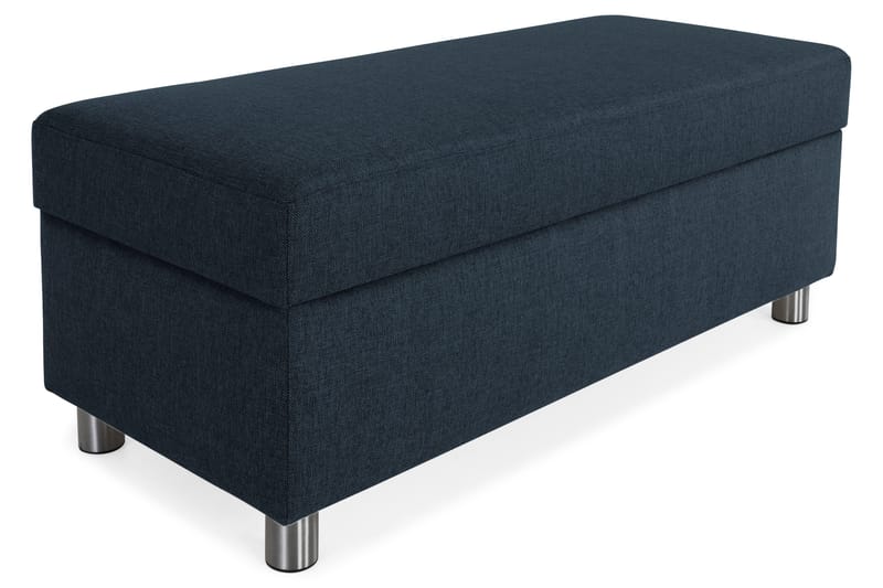 Jalkarahi Nevada säilytyksellä 120x50 - Tummansininen - Huonekalut - Tuoli & nojatuoli - Jakkara & jalkarahi - Rahi