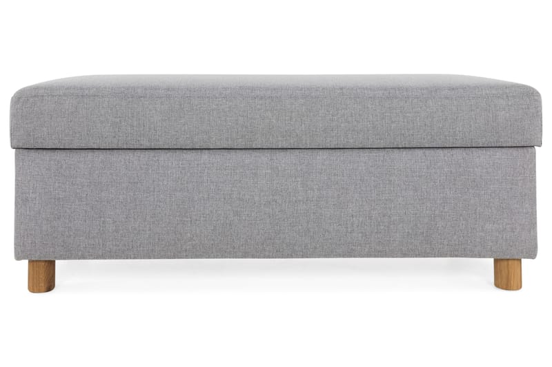 Jalkarahi Nevada säilytyksellä 120x50 - Vaaleanharmaa - Huonekalut - Tuoli & nojatuoli - Jakkara & jalkarahi - Rahi