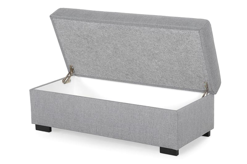 Jalkarahi Nevada säilytyksellä 120x50 - Vaaleanharmaa - Huonekalut - Tuoli & nojatuoli - Jakkara & jalkarahi - Rahi