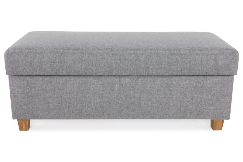 Jalkarahi Nevada säilytyksellä 120x50 - Vaaleanharmaa - Huonekalut - Tuoli & nojatuoli - Jakkara & jalkarahi - Rahi