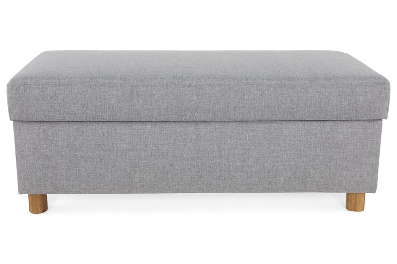 Jalkarahi Nevada säilytyksellä 120x50 - Vaaleanharmaa - Huonekalut - Tuoli & nojatuoli - Jakkara & jalkarahi - Rahi