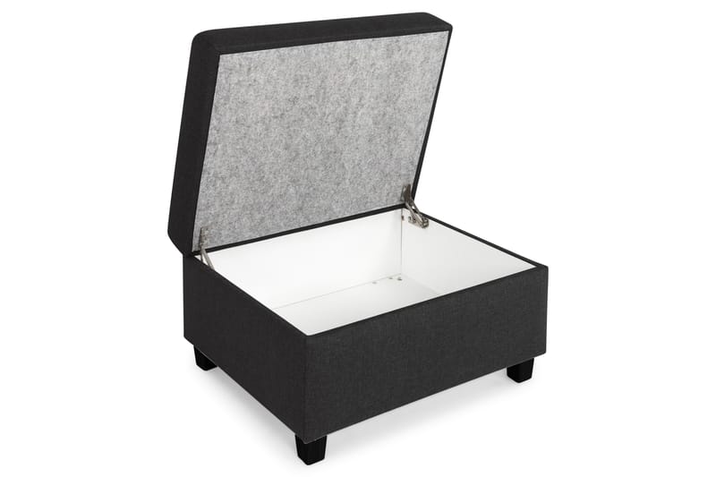 Jalkarahi Nevada säilytyksellä 80x65 - Antrasiitti - Huonekalut - Tuoli & nojatuoli - Jakkara & jalkarahi - Rahi