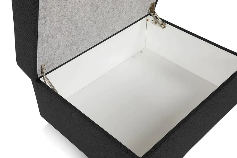 Jalkarahi Nevada säilytyksellä 80x65 - Antrasiitti - Huonekalut - Tuoli & nojatuoli - Jakkara & jalkarahi - Rahi