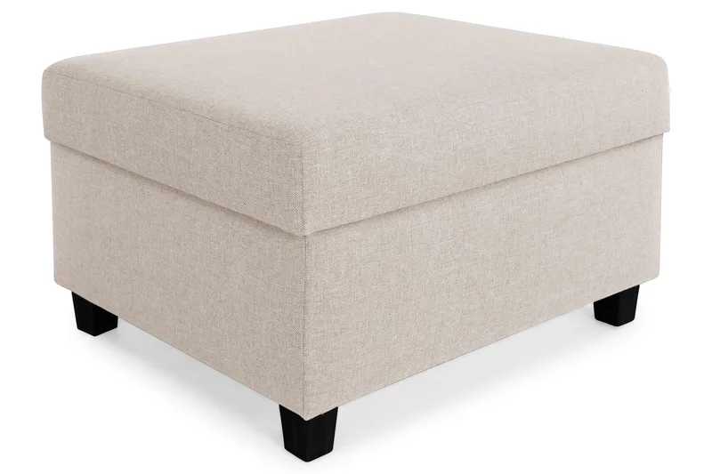 Jalkarahi Nevada säilytyksellä 80x65 - Beige - Huonekalut - Tuoli & nojatuoli - Jakkara & jalkarahi - Rahi