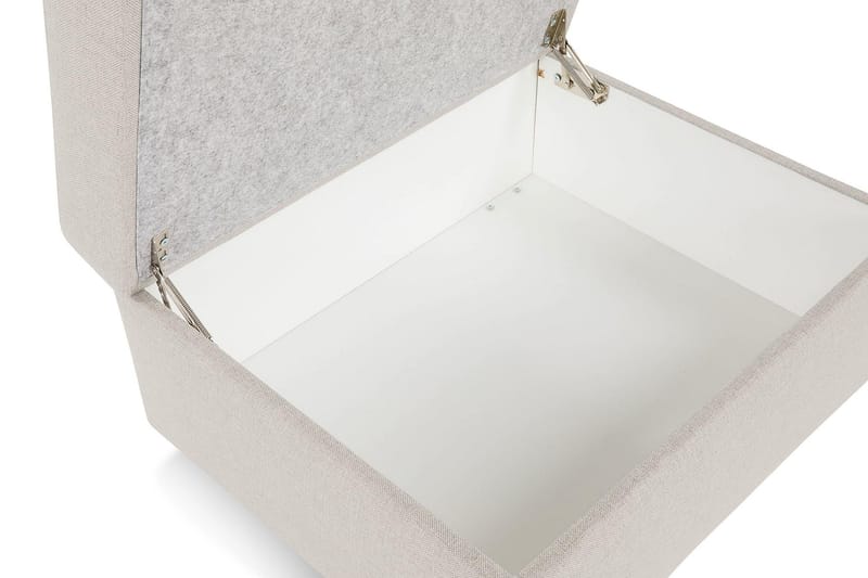 Jalkarahi Nevada säilytyksellä 80x65 - Beige - Huonekalut - Tuoli & nojatuoli - Jakkara & jalkarahi - Rahi