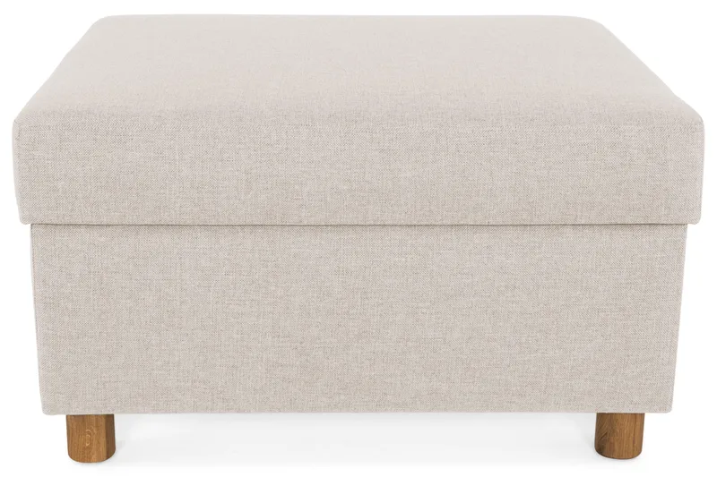Jalkarahi Nevada säilytyksellä 80x65 - Beige - Huonekalut - Tuoli & nojatuoli - Jakkara & jalkarahi - Rahi