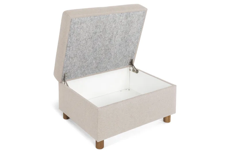 Jalkarahi Nevada säilytyksellä 80x65, Beige