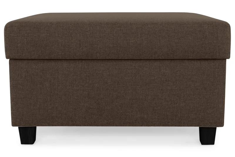 Jalkarahi Nevada säilytyksellä 80x65 - Ruskea - Huonekalut - Tuoli & nojatuoli - Jakkara & jalkarahi - Rahi