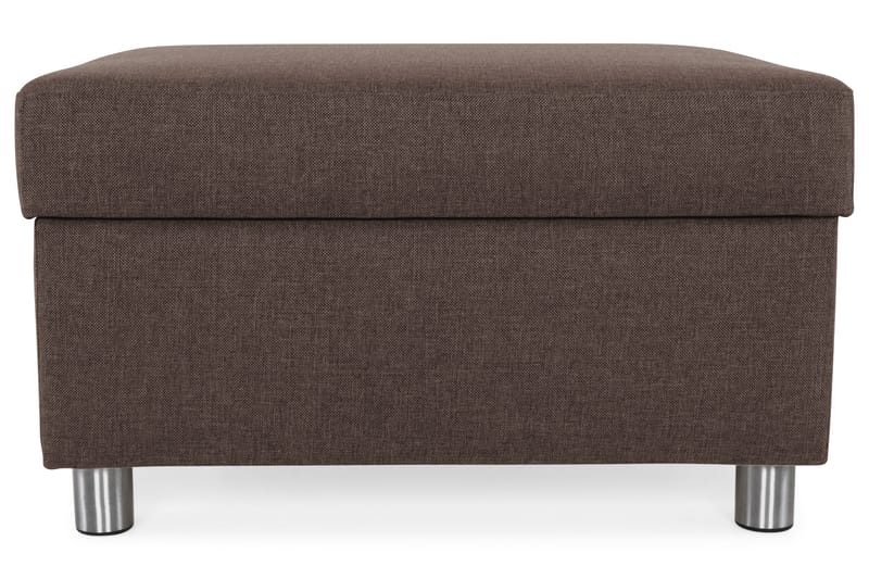 Jalkarahi Nevada säilytyksellä 80x65 - Ruskea - Huonekalut - Tuoli & nojatuoli - Jakkara & jalkarahi - Rahi