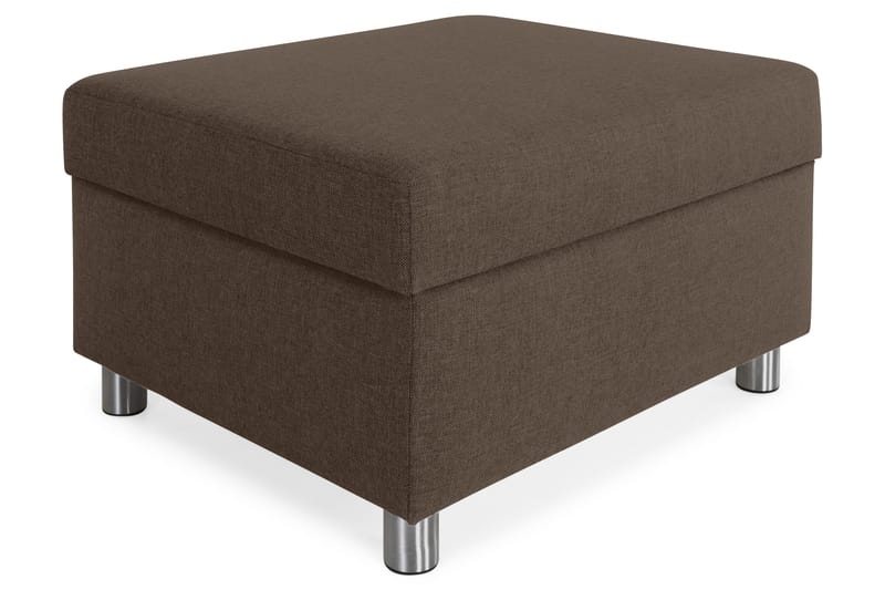 Jalkarahi Nevada säilytyksellä 80x65 - Ruskea - Huonekalut - Tuoli & nojatuoli - Jakkara & jalkarahi - Rahi