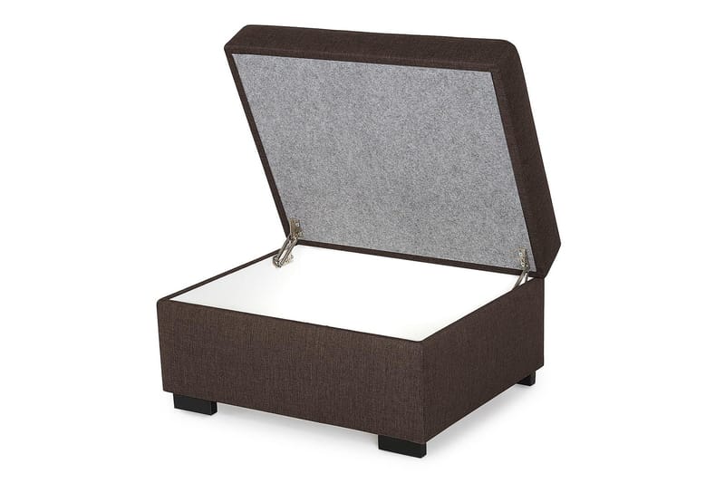 Jalkarahi Nevada säilytyksellä 80x65 - Ruskea - Huonekalut - Tuoli & nojatuoli - Jakkara & jalkarahi - Rahi