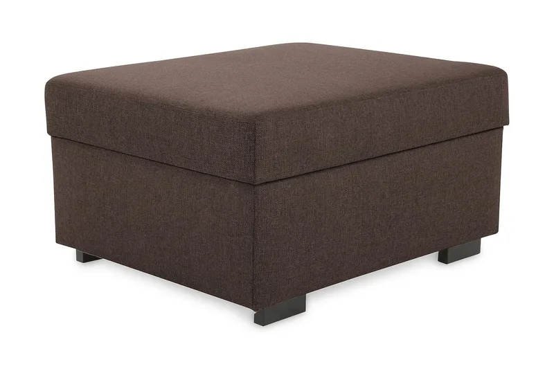 Jalkarahi Nevada säilytyksellä 80x65 - Ruskea - Huonekalut - Tuoli & nojatuoli - Jakkara & jalkarahi - Rahi