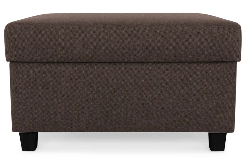 Jalkarahi Nevada säilytyksellä 80x65 - Ruskea - Huonekalut - Tuoli & nojatuoli - Jakkara & jalkarahi - Rahi