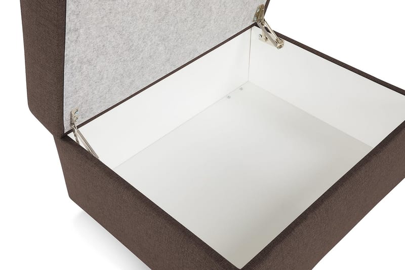 Jalkarahi Nevada säilytyksellä 80x65 - Ruskea - Huonekalut - Tuoli & nojatuoli - Jakkara & jalkarahi - Rahi