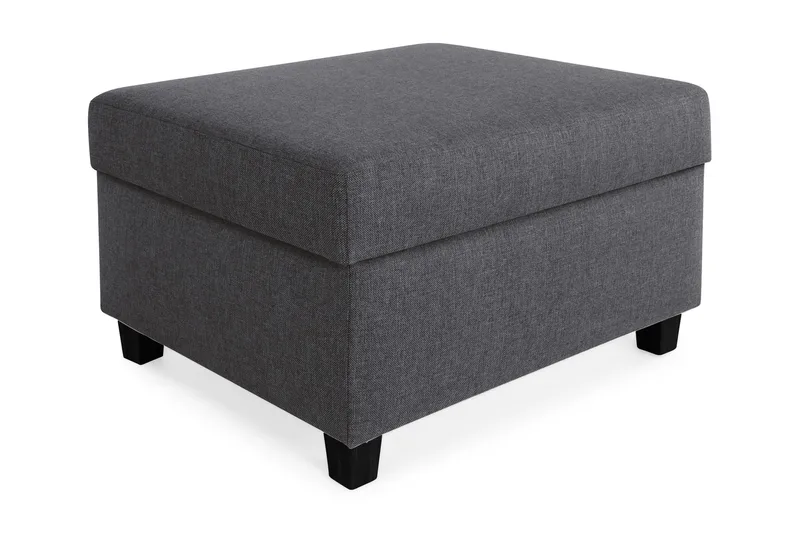 Jalkarahi Nevada säilytyksellä 80x65, Tummanharmaa