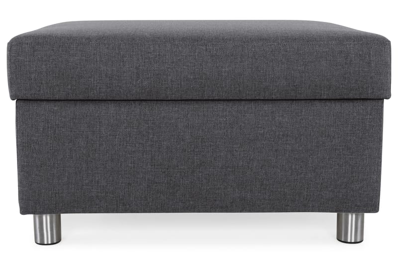 Jalkarahi Nevada säilytyksellä 80x65 - Tummanharmaa - Huonekalut - Tuoli & nojatuoli - Jakkara & jalkarahi - Rahi